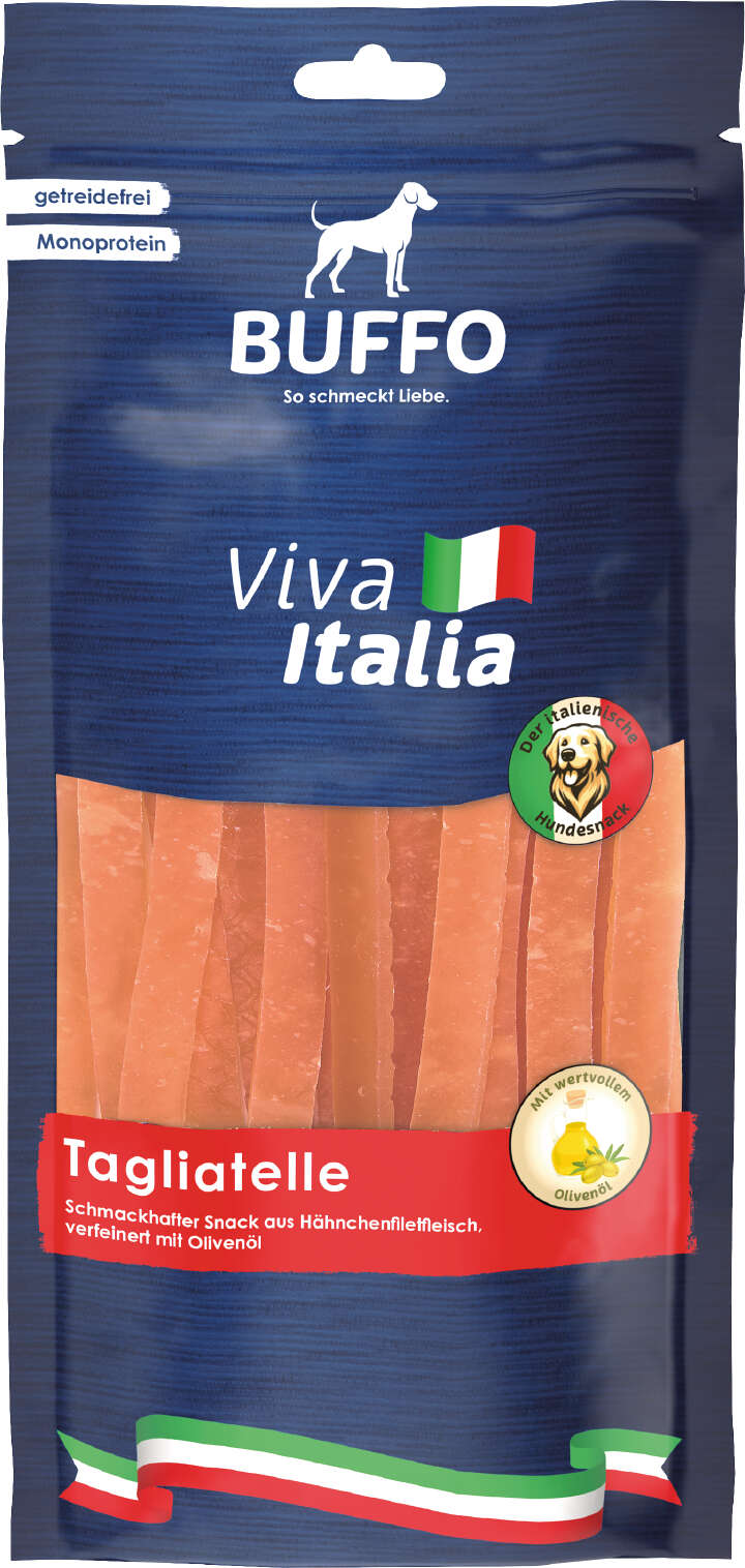 BUFFO Viva Italia Getreidefreies Hundeleckerli Tagliatelle